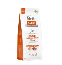 Сухий корм для собак середніх порід Brit Care Dog Hypoallergenic Adult Medium Breed гіпоалергенний з ягням, 12 кг