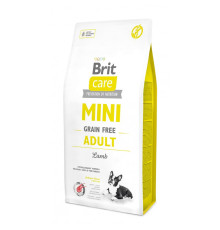 Корм сухий Brit Care Grain Free Mini Adult Lamb для дорослих собах мініатюрних порід з ягням 7 кг