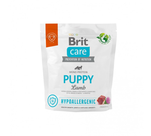 Корм сухий Brit Care Dog Hypoallergenic Puppy для цуценят гіпоалергенний з ягням 1 кг