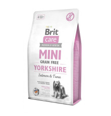 Корм сухий Brit Care Grain Free Mini Yorkshire для йоркширських тер’єрів з лососем та тунцем 2 кг