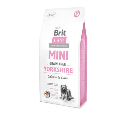 Корм сухий Brit Care Grain Free Mini Yorkshire для йоркширських тер’єрів з лососем та тунцем 7 кг