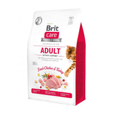 Корм сухий Brit Care Cat Grain Free Adult Activity Support для вуличних та дорослих котів філе індички та курки 2кг