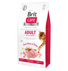 Корм сухий Brit Care Cat Grain Free Adult Activity Support для вуличних та дорослих котів філе індички та курки 7кг
