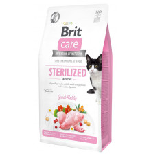 Корм сухий Brit Care Cat Grain Free Sterilized Sensitive для стерилізованих котів з чутливим травленням з кроликом 7кг