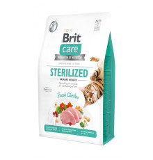 Корм сухой Brit Care Cat Grain Free Sterilized Urinary Health для стерилізованих котів для підтримання сечостатевої системи з куркою 2кг