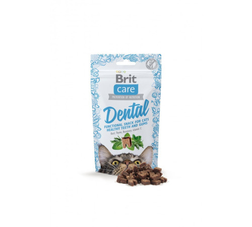 Ласощі Brit Care Functional Snack Dental д/котів для здоров я зубів та ясен з індичкою 50 г
