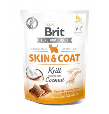 Ласощі Brit Care Functional Snack Skin and Coat для собак для здорової шкіри та шерсті з крилем та кокосом 150 г